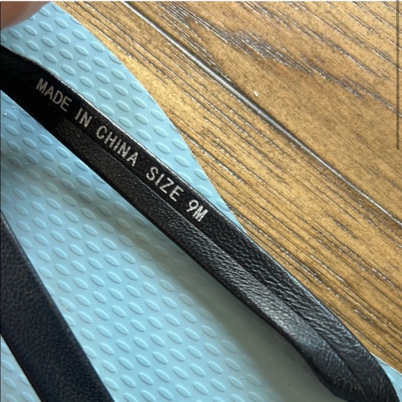 Tory Burch Light Blue and Black Sandals - Picture 3 of 6